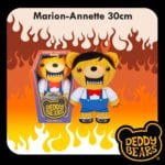 PMS Deddy Bears Marion-Annette Plush Toy 30cm x 12.8cm - Orange Coffin Box - Image 3