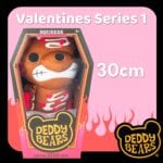 PMS Deddy Bears Valentines Squeeze Soft Toy Multicolour - 30cm with Coffin Box - Image 2