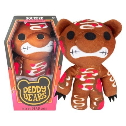 PMS Deddy Bears Valentines Squeeze Soft Toy Multicolour - 30cm with Coffin Box Seasonal Plush Toy