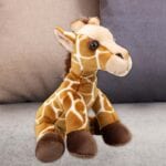 PMS Giraffe Premium Soft Toy Wildlife Zoo Animals Yellow - 30cm x 12cm - Image 6