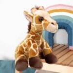 PMS Giraffe Premium Soft Toy Wildlife Zoo Animals Yellow - 30cm x 12cm - Image 7