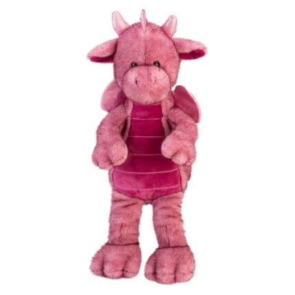 PMS Gorgeous George Luxury Dragon Soft Toy Two-Tone Pink - 40cm x 20cm Novelty Plush Toy