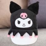 PMS Kuromi Oval Cushion Plush Black - 22cm x 16cm - Image 6
