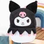 PMS Kuromi Oval Cushion Plush Black - 22cm x 16cm - Image 7