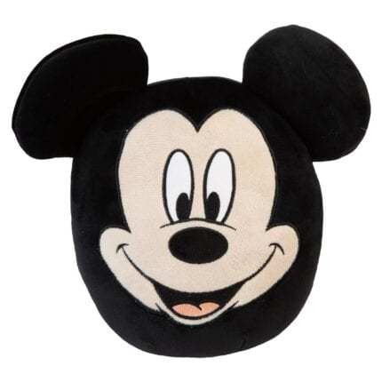 PMS Mickey Mouse Oval Cushion Plush Black - 22cm x 16cm Character Plush Toy