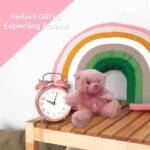 PMS New Baby Bear Soft Toy - 25cm, Embroidered Features, Pink or Blue - Image 9