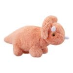 PMS Orange Triceratops Plush Toy - 100% Recycled Materials - Image 2