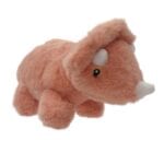 PMS Orange Triceratops Plush Toy - 100% Recycled Materials - Image 3