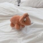 PMS Orange Triceratops Plush Toy - 100% Recycled Materials - Image 7