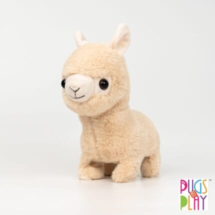 Pugs at Play Sandy Interactive Walking Llama Plush Toy Animal Soft Toy