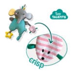 SES CREATIVE Tiny Talents Olly Activity Plush Elephant (13133) - Image 4