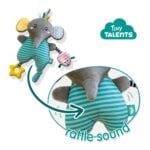 SES CREATIVE Tiny Talents Olly Activity Plush Elephant (13133) - Image 5