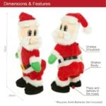 Singing & Dancing Plush Santa - Image 3