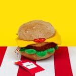 Suck UK Plush Burger Case - Fun Zipper Storage Pouch - Image 4