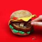 Suck UK Plush Burger Case - Fun Zipper Storage Pouch - Image 8