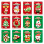 vfm-estore Christmas Plush Building Blocks Set - 12-Piece Multicolour Christmas Plush Toy