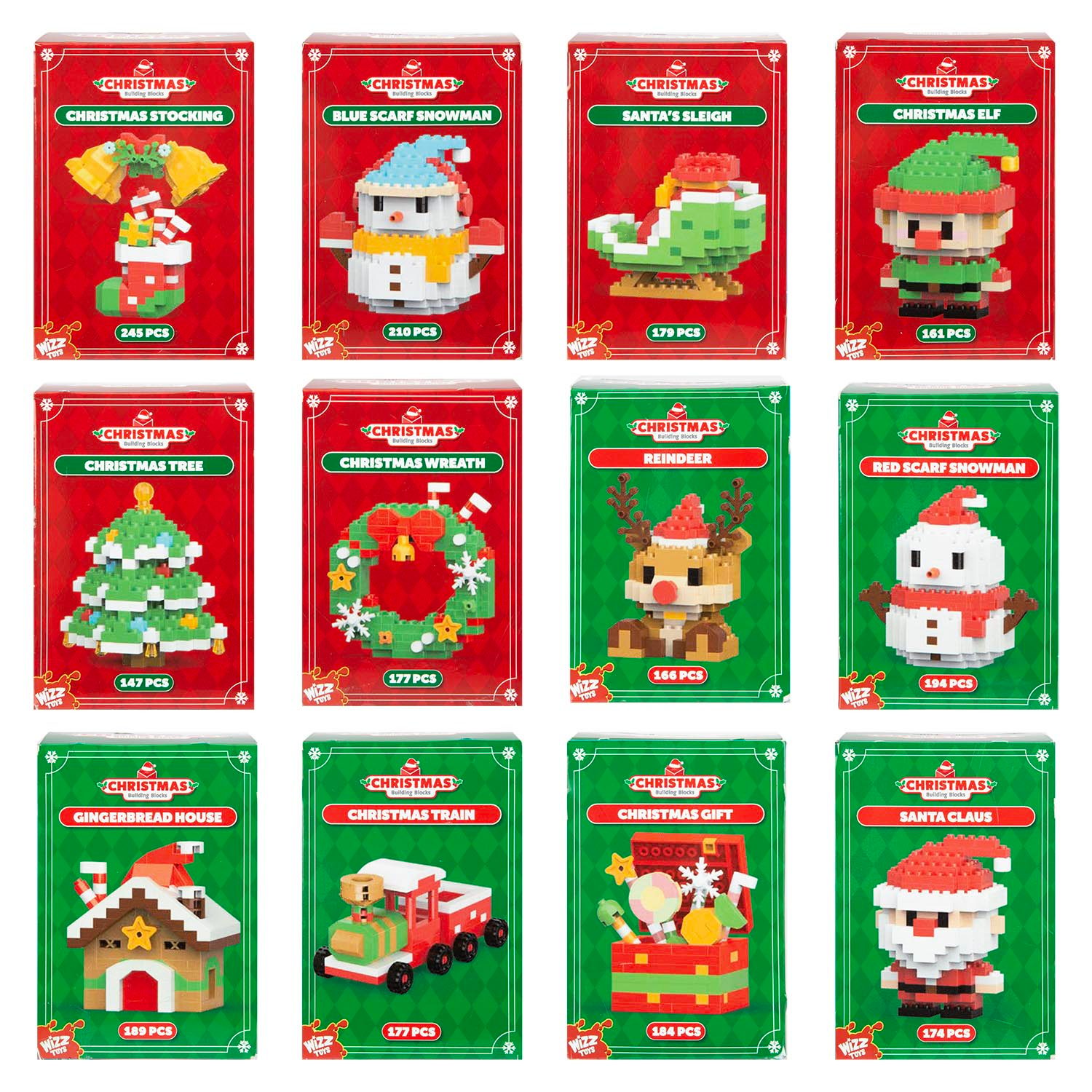 vfm-estore-christmas-plush-building-blocks-set-12-piece-multicolour vfm-estore Christmas Plush Building Blocks Set - 12-Piece Multicolour Christmas Plush Toy