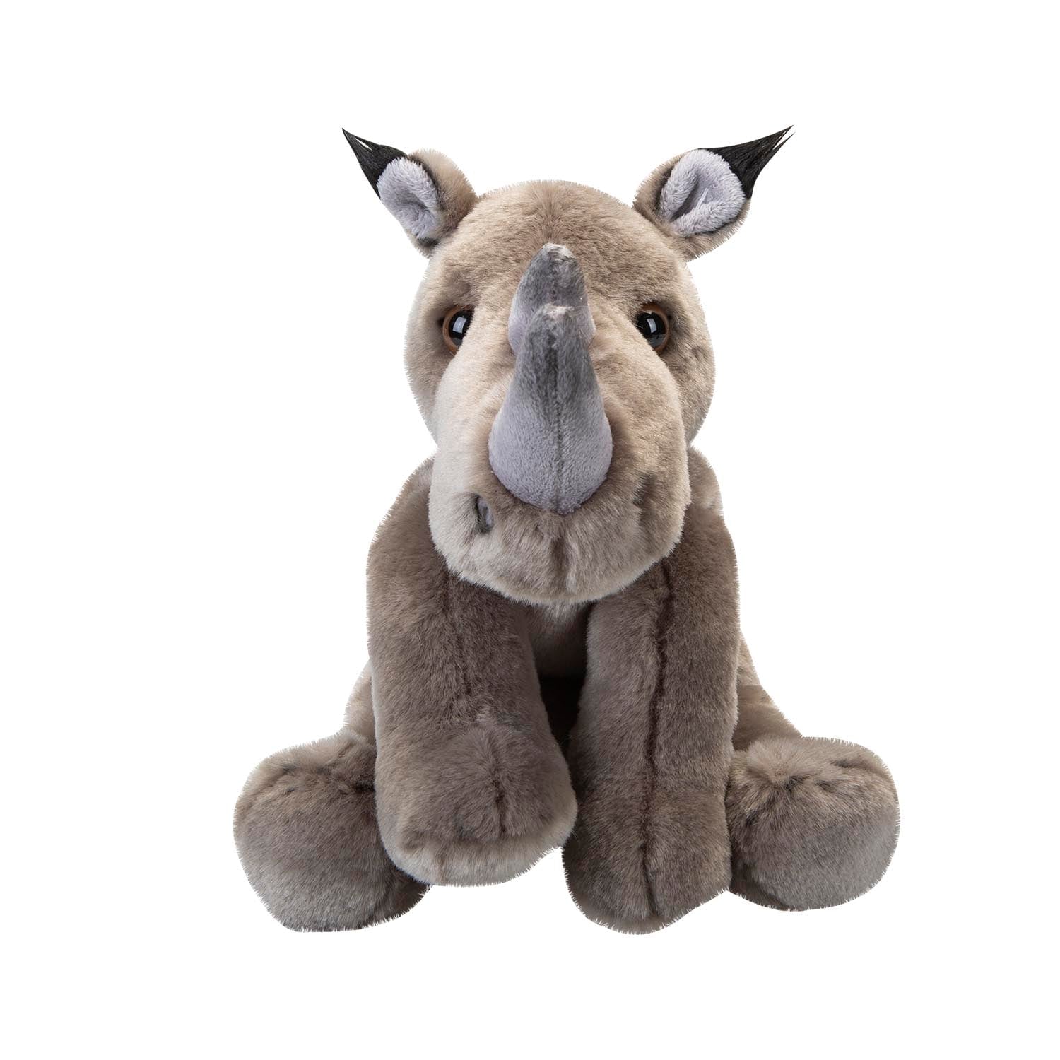 vfm-estore-rhino-premium-soft-toy-wildlife-zoo-animals-grey-30cm-x-12cm vfm-estore Rhino Premium Soft Toy Wildlife Zoo Animals Grey - 30cm x 12cm Character Plush Toy