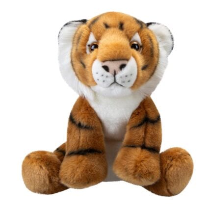 vfm-estore Tiger Premium Soft Toy Wildlife Zoo Animals Orange - 30cm x 12cm Animal Soft Toy