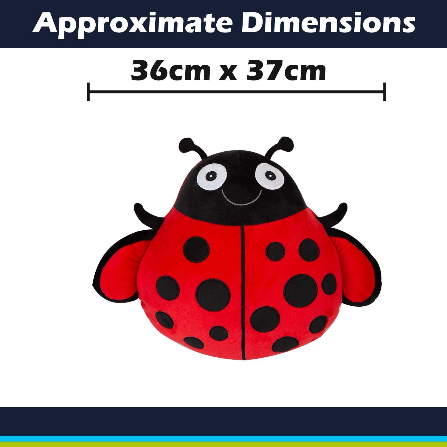 vfm-estore Wall Decoration Plush Lady Bird 36 x 37 cm Red - Festive Christmas Ornament - Image 2