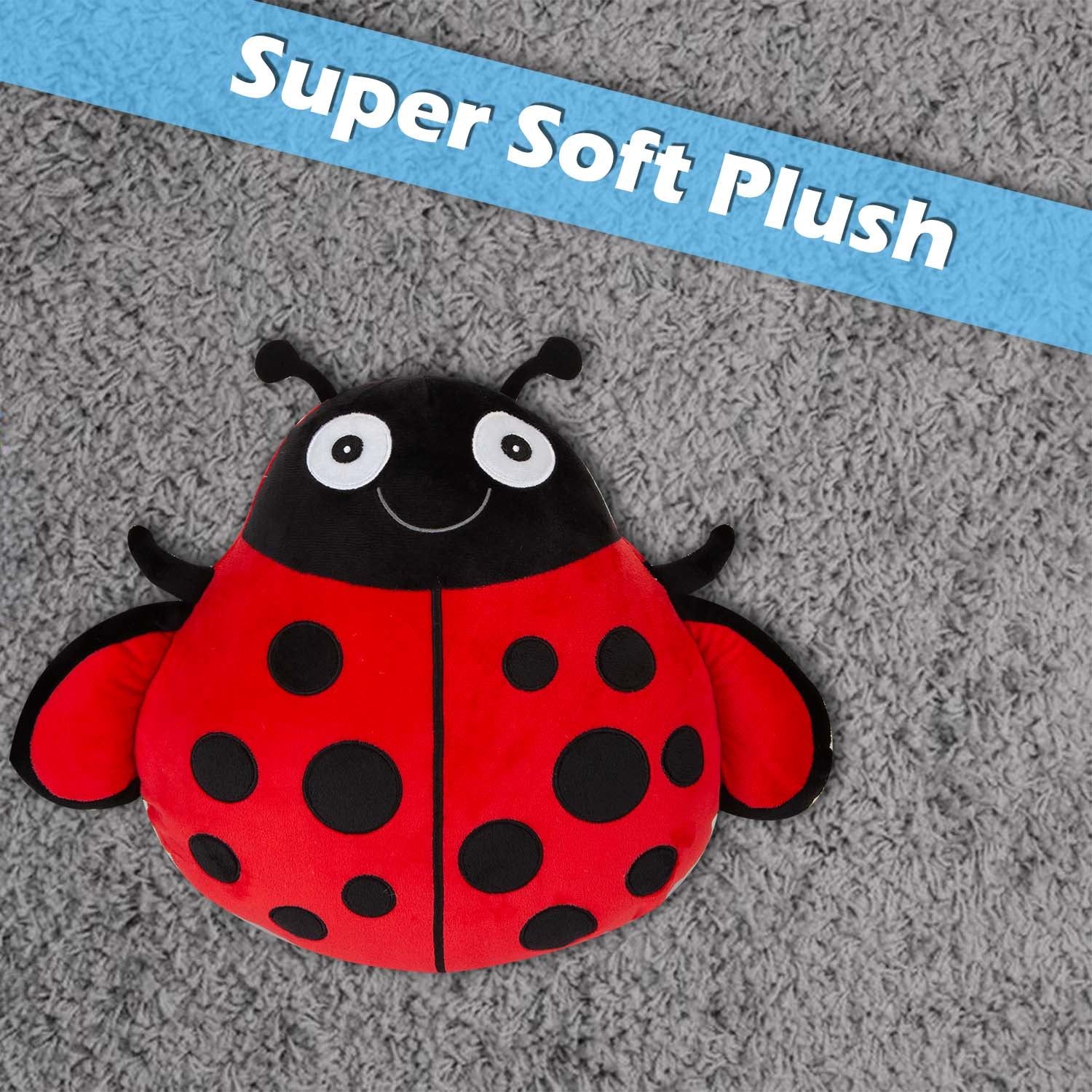 vfm-estore Wall Decoration Plush Lady Bird 36 x 37 cm Red - Festive Christmas Ornament - Image 5