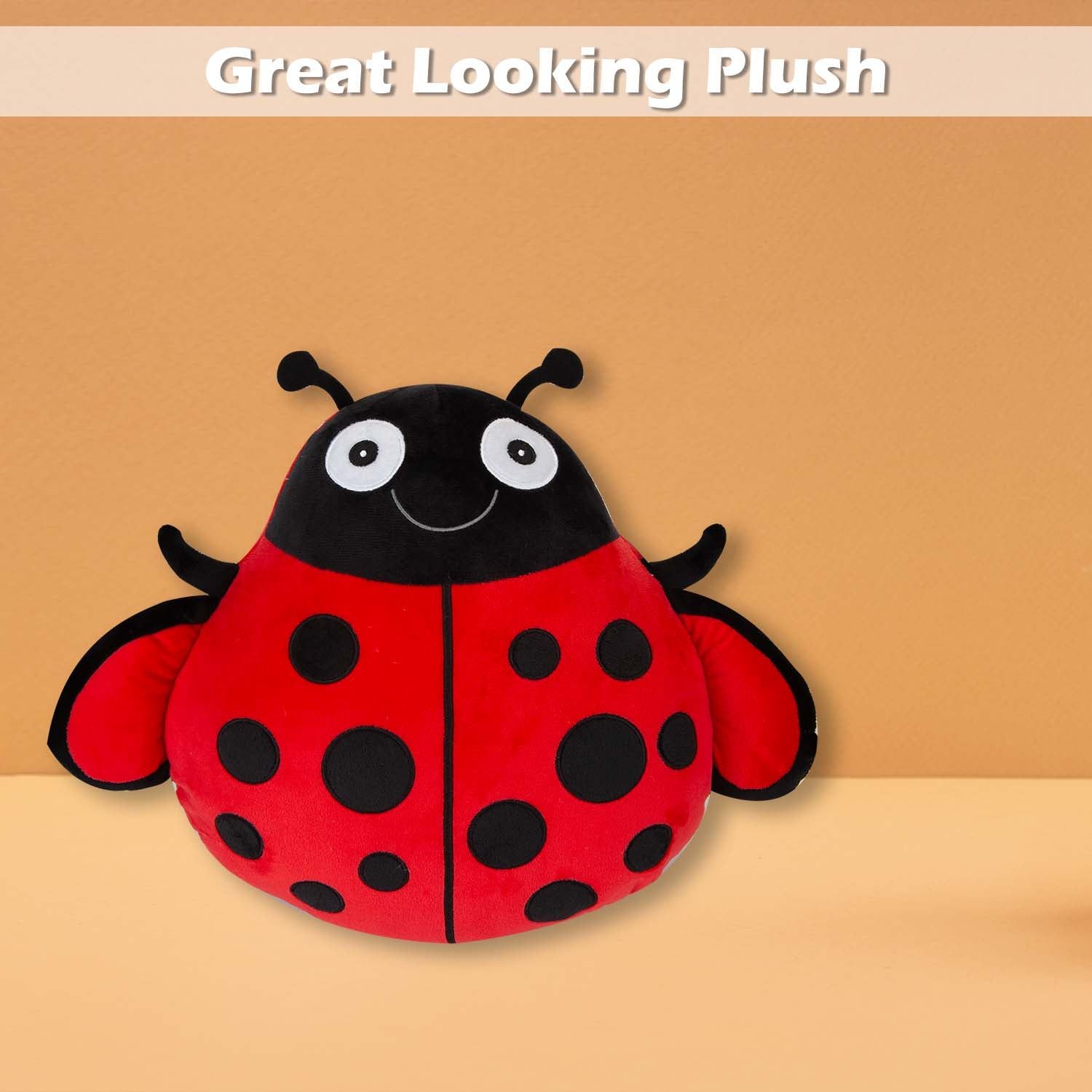 vfm-estore Wall Decoration Plush Lady Bird 36 x 37 cm Red - Festive Christmas Ornament - Image 6