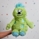 Warmies Microwavable Bright Green & Blue Monster  Soft Toy - Image 2