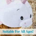 White Roly Poly Unicorn 40cm Large Cute Plush Toy - Oh So Soft - Image 4