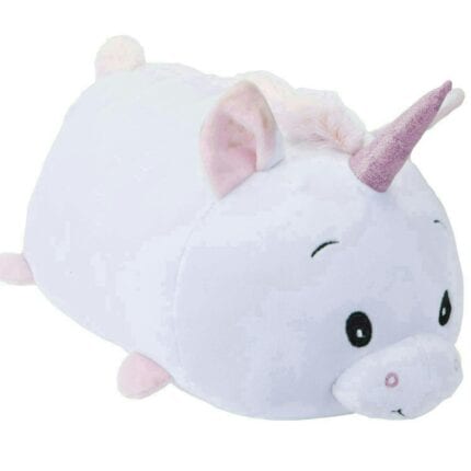 White Roly Poly Unicorn 40cm Large Cute Plush Toy - Oh So Soft Animal Soft Toy
